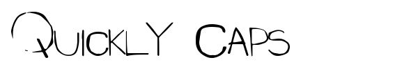 Quickly Caps font preview