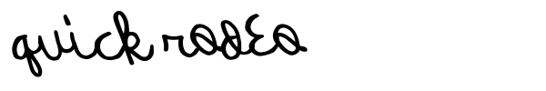 Quick Rodeo font
