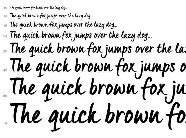 Quintus font waterfall