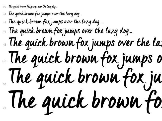 Quintus font waterfall