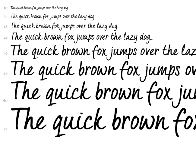 Quintus font waterfall