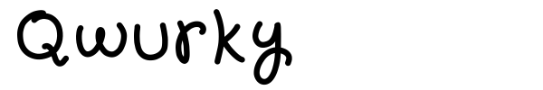 Qwurky font
