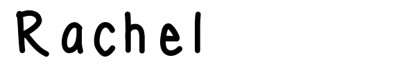 Rachel font
