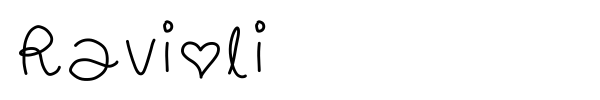 Ravioli font