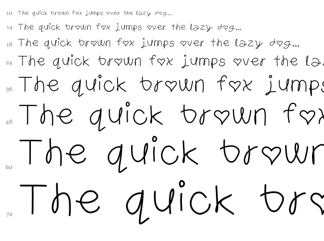 Ravioli font waterfall