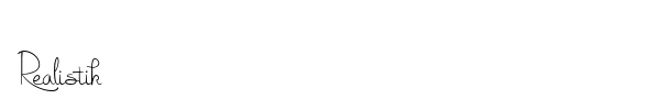 Realistik font