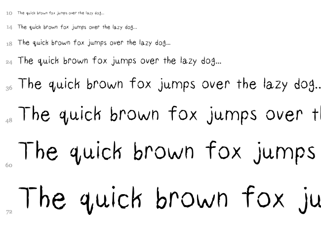 Reaper font waterfall