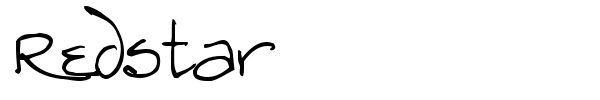 Redstar font preview