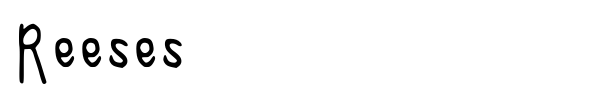 Reeses font