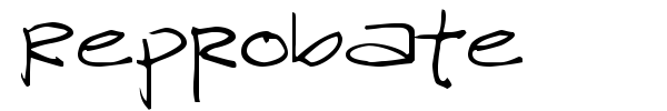 Reprobate font