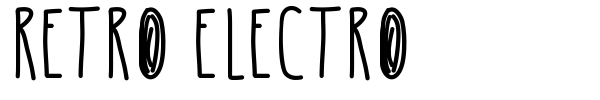 Retro Electro font