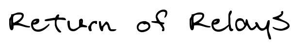 Return of RelayScript font