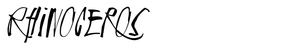 Rhinoceros font preview