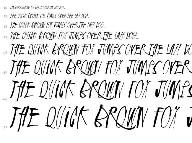 Rhinoceros font waterfall