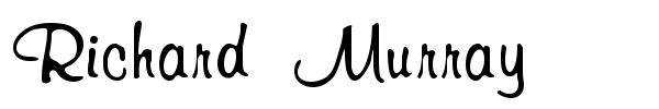 Richard Murray font