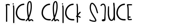 Rich Chick Sauce font