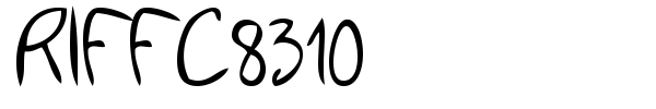 RIFFC8310 font