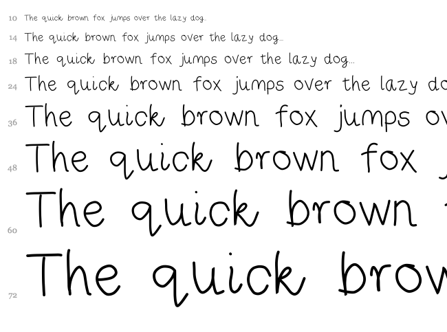 Rise Star Hand font waterfall