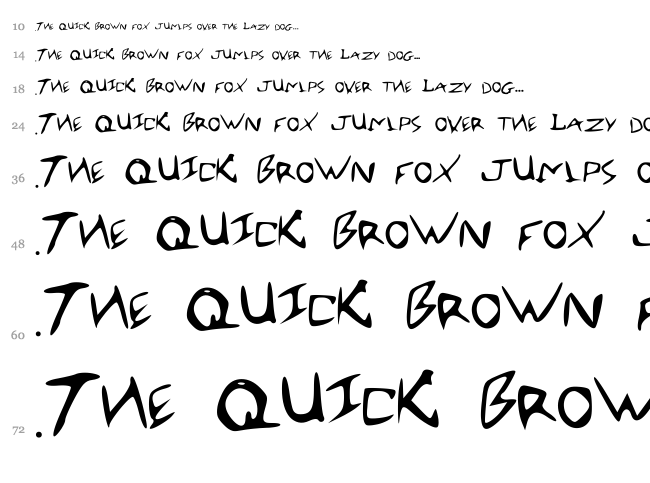 Roberts Font font waterfall