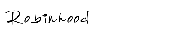 Robinhood font preview