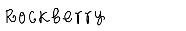 Rockberry font