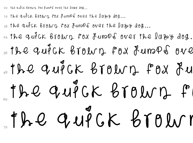 Rockberry font waterfall