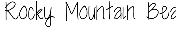 Rocky Mountain Beauty font