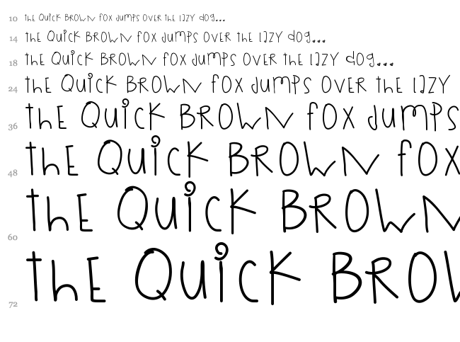 Rolling Dices font waterfall
