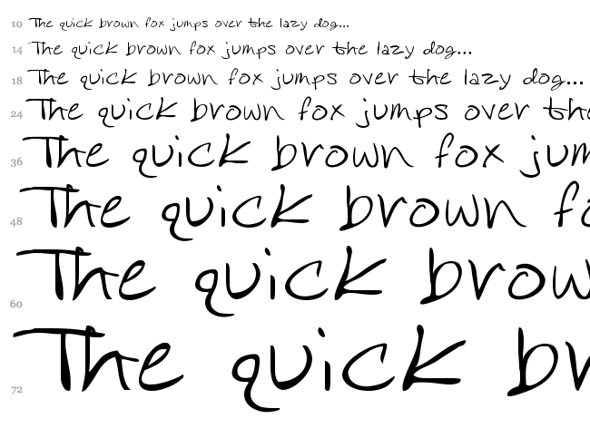 Rose DiFont font waterfall