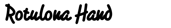 Rotulona Hand font