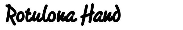 Rotulona Hand font preview