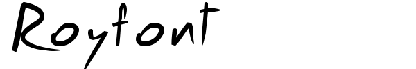 Royfont font