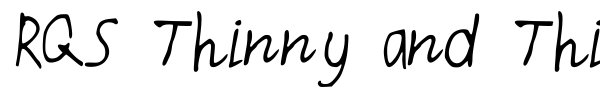 RQS Thinny and Thicky font preview