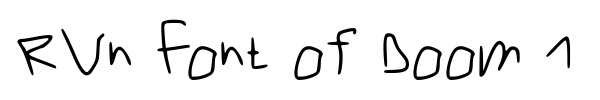 RVn Font of Doom 1 font