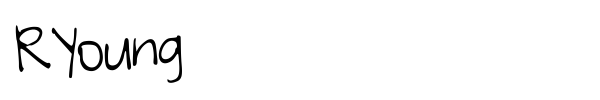 RYoung font