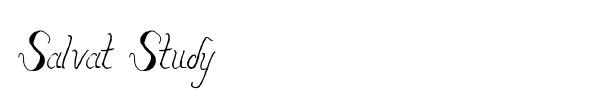 Salvat Study font
