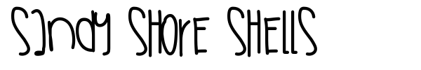 Sandy Shore Shells font