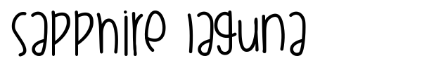 Sapphire Laguna font