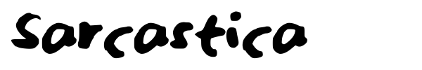 Sarcastica font