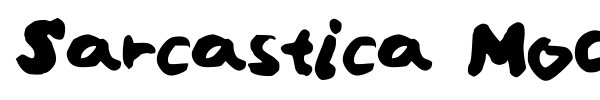 Sarcastica Modern font