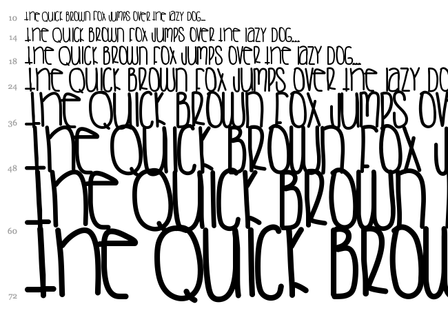Saturday Love font waterfall