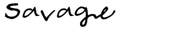Savage font