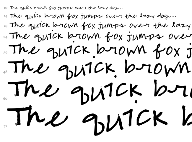 Savage font waterfall