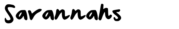 Savannahs font