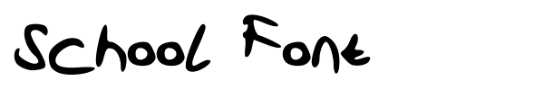 School Font font