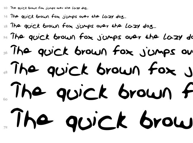 School Font font waterfall