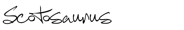 Scotosaurus font