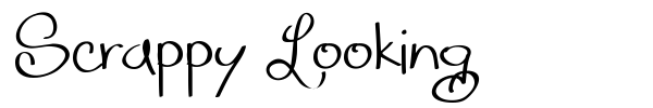 Scrappy Looking font