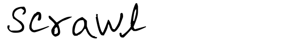Scrawl font