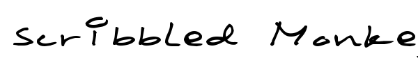 Scribbled Monkey font